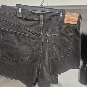 Levi's Women's Dark Gray Jean Shorts